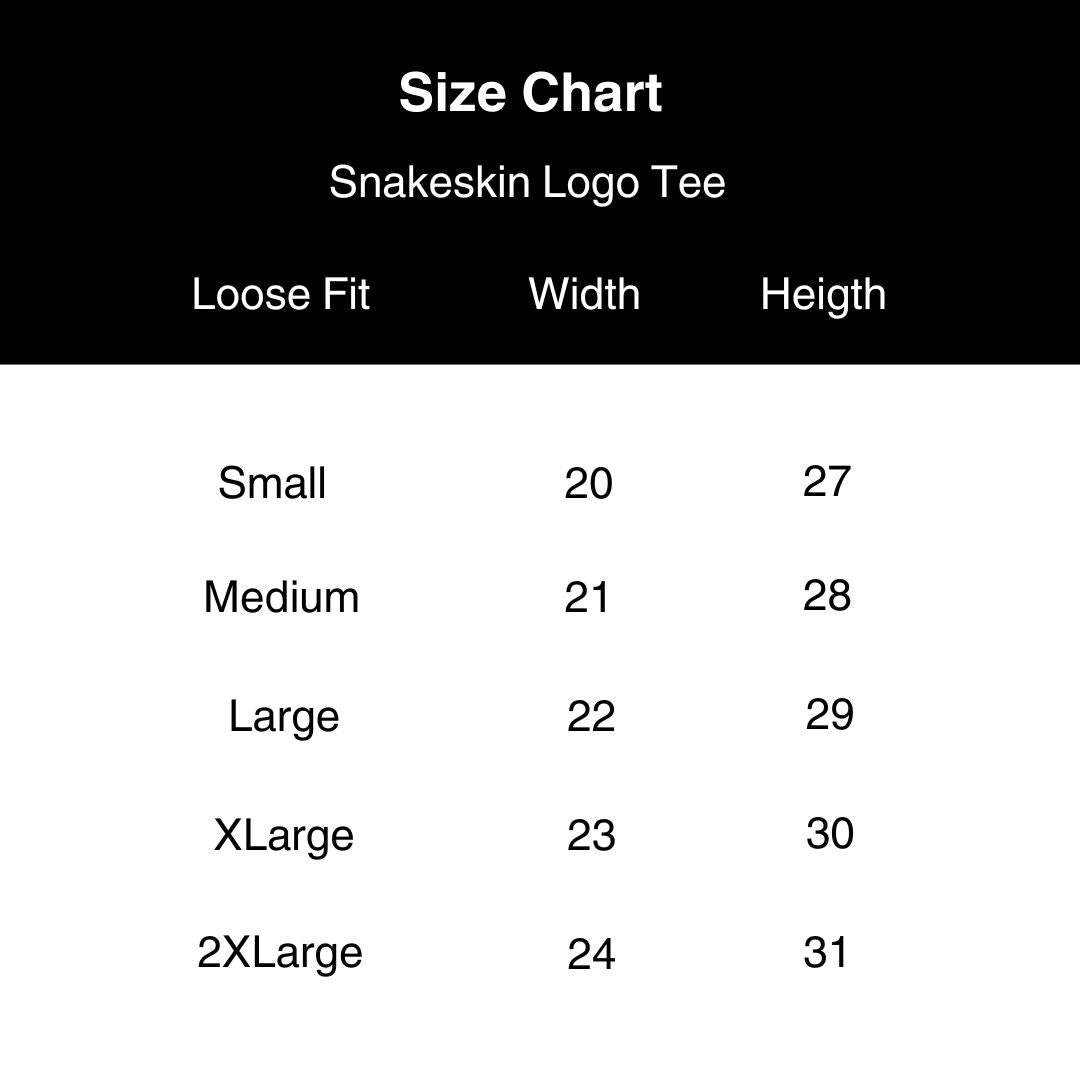 Snakeskin Logo Tee - Oversized Fit