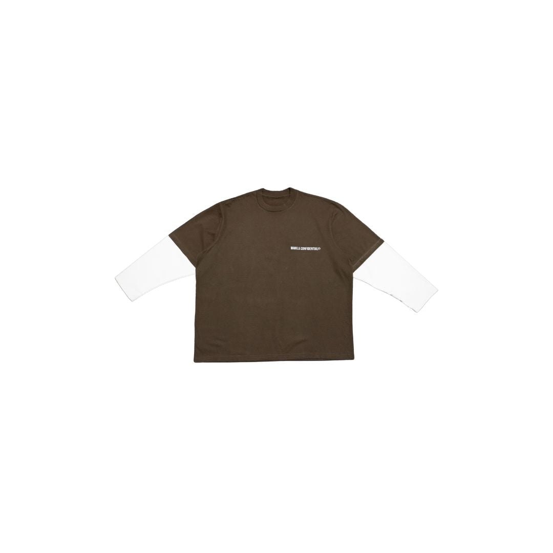 Layered Longsleeve Shirt - Corduroy Sleeve