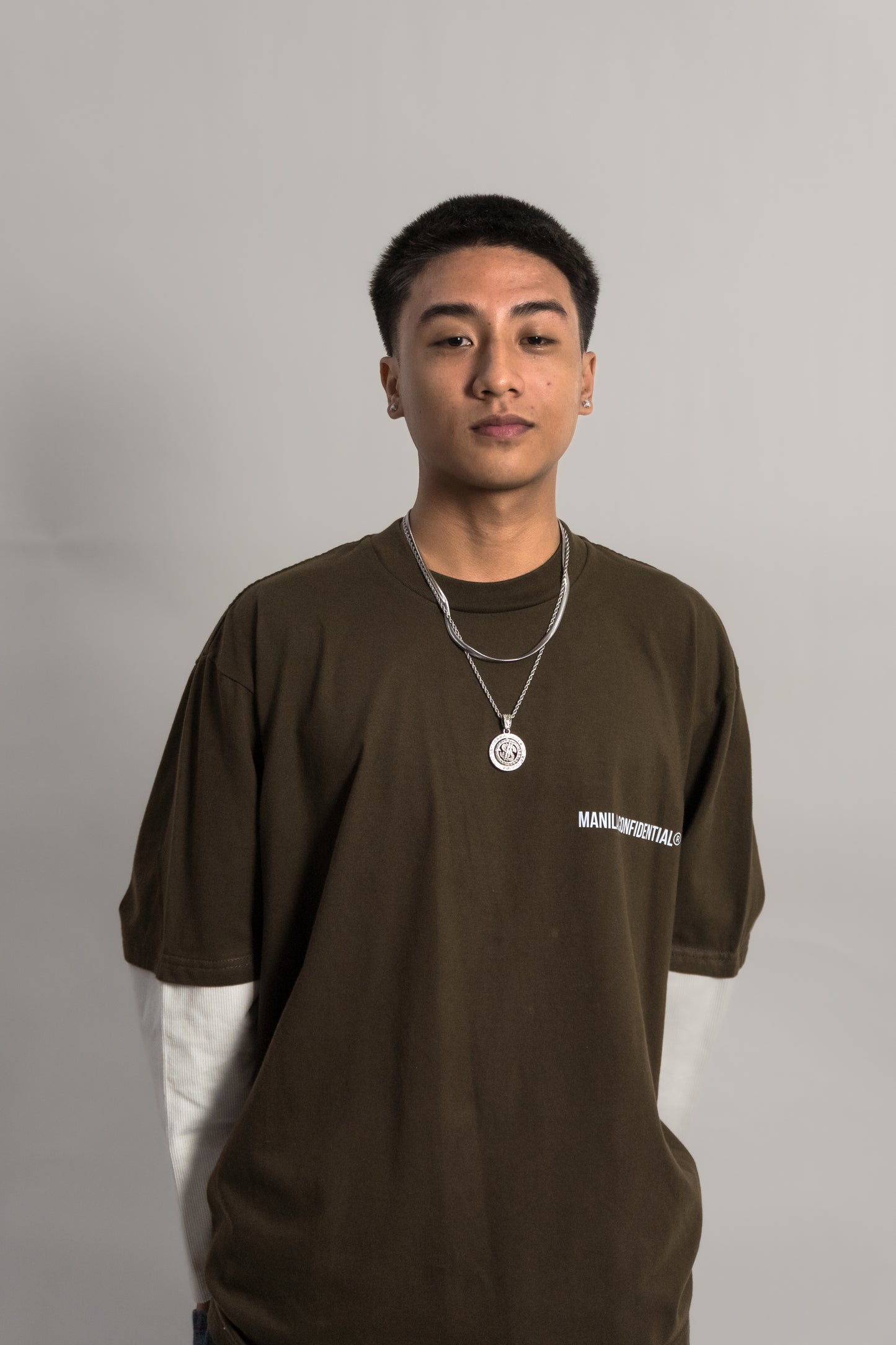 Layered Longsleeve Shirt - Corduroy Sleeve