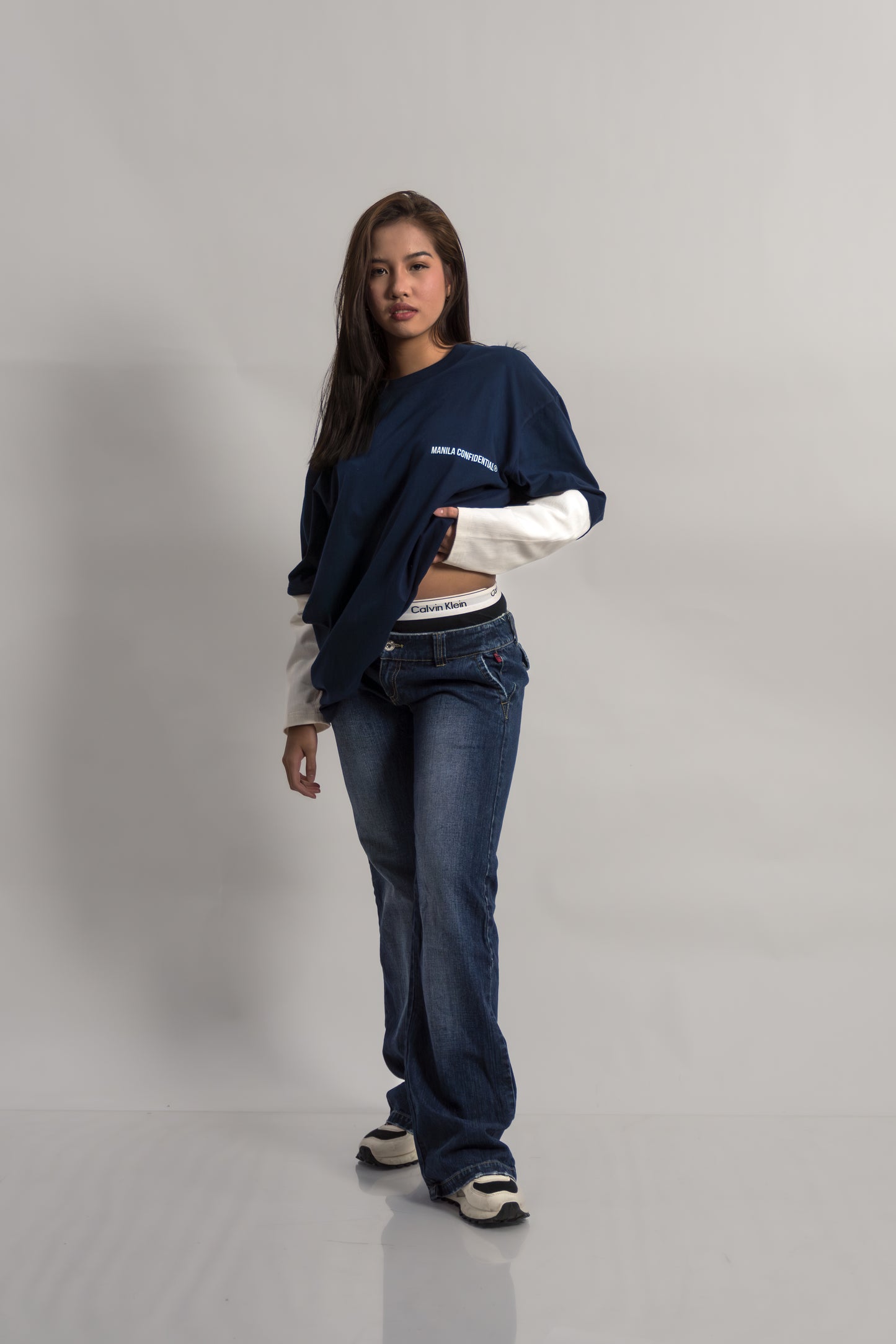 Layered Longsleeve Shirt - Corduroy Sleeve