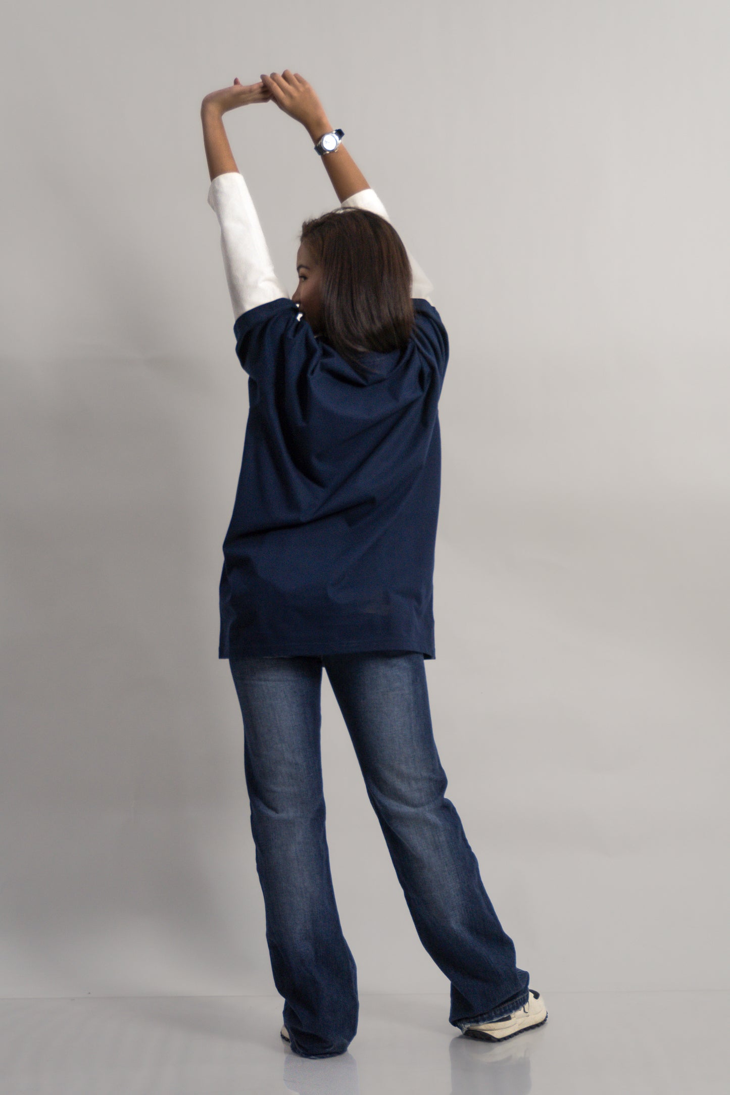 Layered Longsleeve Shirt - Corduroy Sleeve