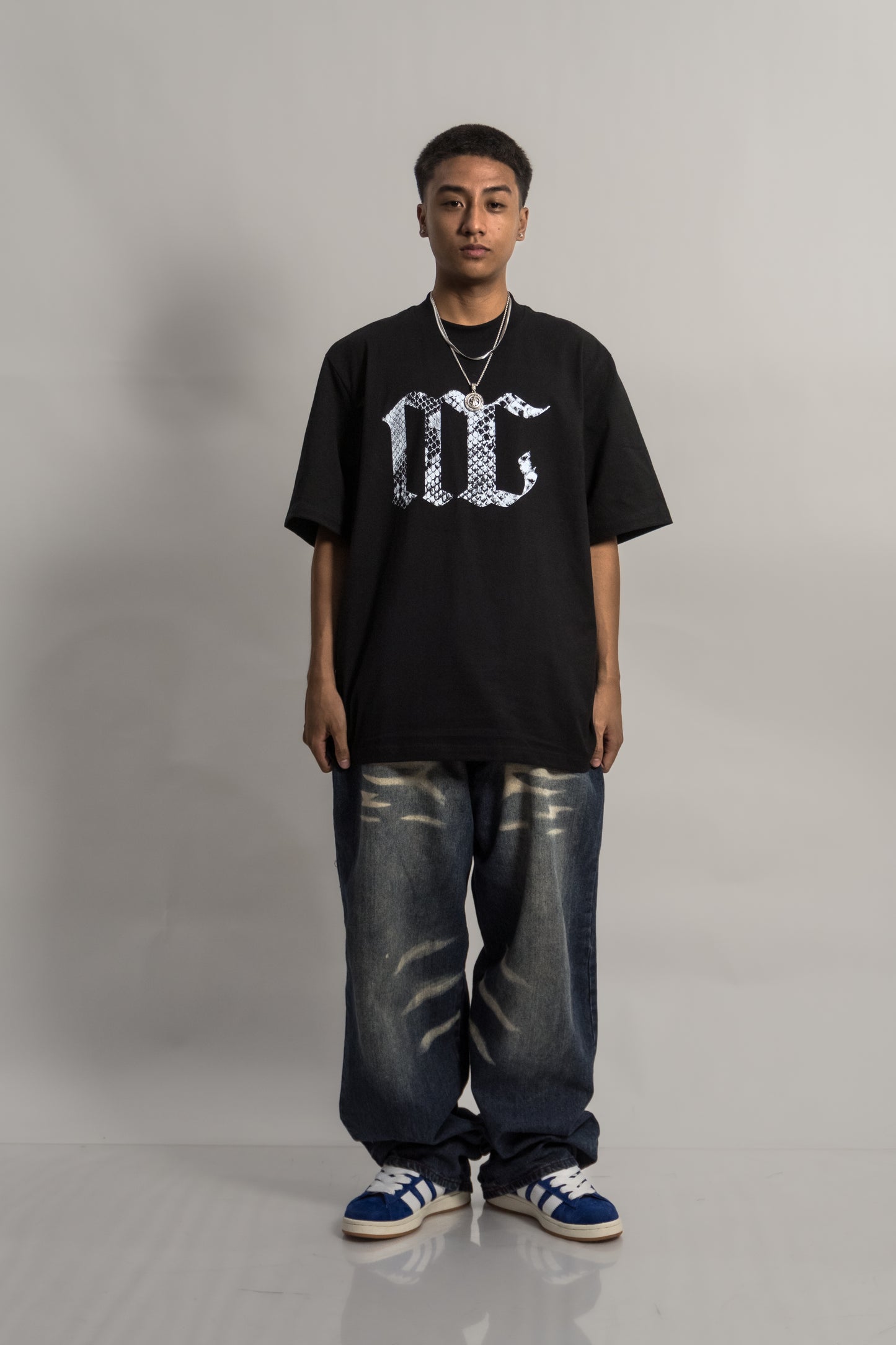 Snakeskin Logo Tee - Oversized Fit
