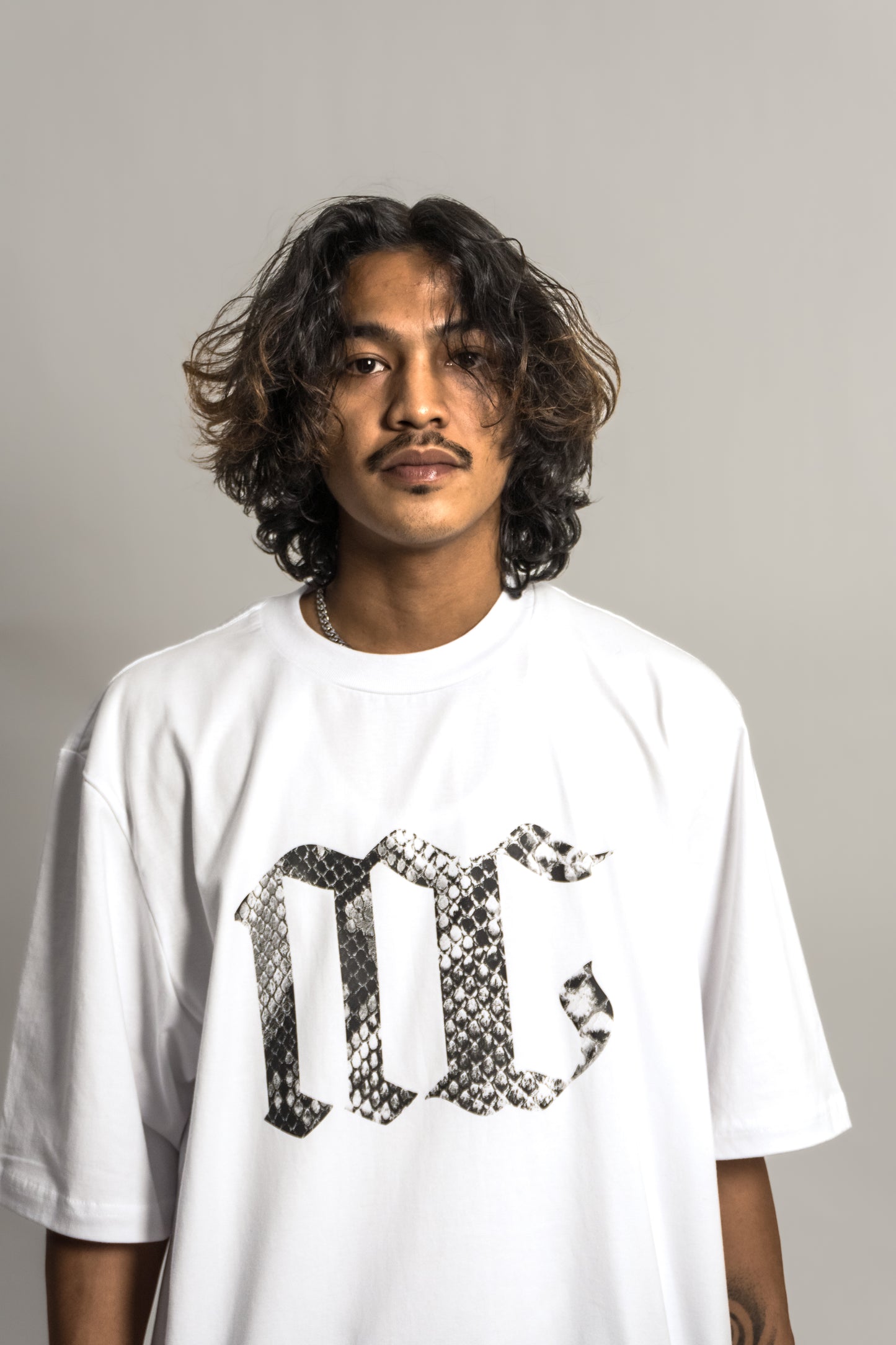 Snakeskin Logo Tee - Oversized Fit