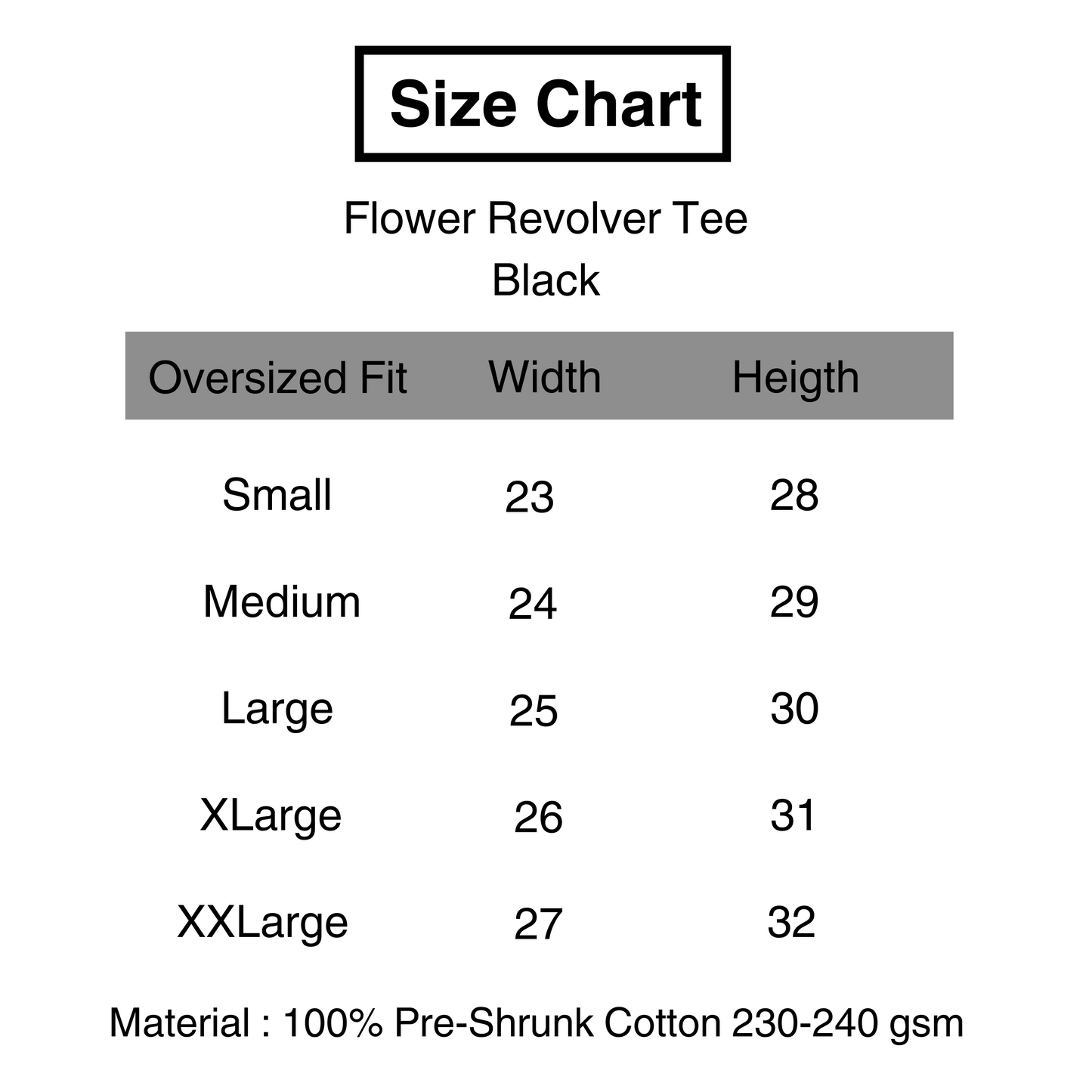 Flower Revolver Text T-Shirt Black